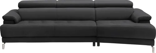 Egoitaliano Ecksofa Soul, extravagantes Designsofa, Megasofa, super bequem, tolle Details, mit Trapez-Abschlußelement, inkl verstellbarer Kopfteile
