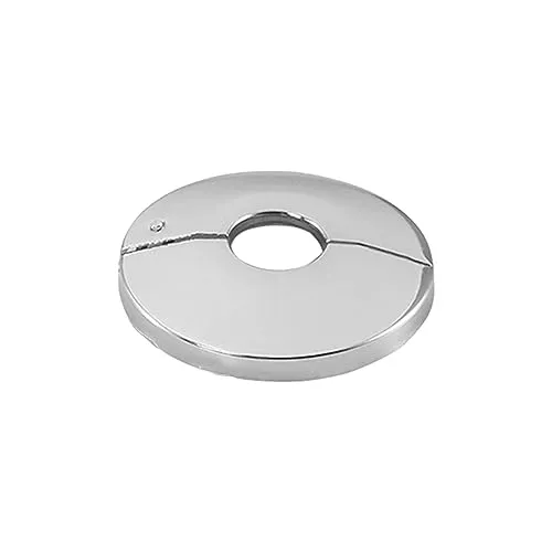 tecuro Scharnierrosette Messing verchromt Ø 27 mm x Ø 66 mm x 12 mm