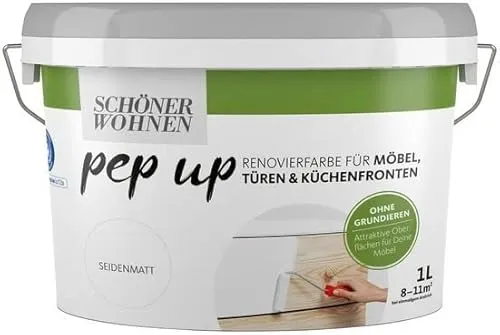 Pep up für Möbel Türen und Küchenfronten Anthrazit seidenmatt 1 l
