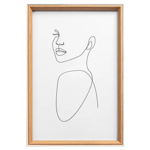 walther design Bilderrahmen Silhouette Holzrahmen, 10x15 cm, buche, NW015P