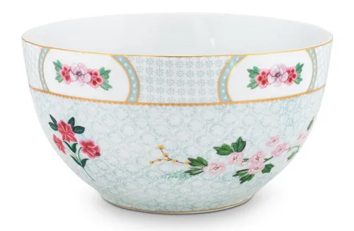 PiP Studio Schale Blushing Birds Bowl white 18 cm, Porzellan, (Schüsseln & Schalen), Bowl Blushing Birds White 18cm