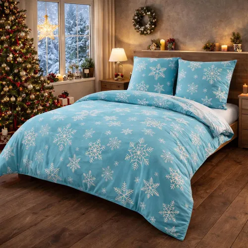 Buymax® Biber Bettwäsche Set 135x200 cm mit Reißverschluss - Kuschelige Bettwäsche aus 100% Baumwolle im 2-teiligen Set mit Reißverschluss. Pflegeleicht und maschinenwaschbar bis 40°C. Ideal für ein angenehmes Schlafklima.