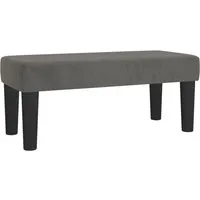 vidaXL Dunkelgraue Sitzbank aus Samt 70x30x30 cm von vidaXL