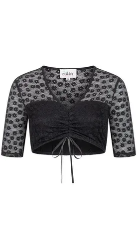 Nübler Dirndlbluse Dirndlbluse kurzarm Moni in Schwarz von Nübler