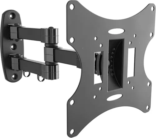 RICOO Schwenkbare TV Wandhalterung für 13-47 Zoll - TV-Wandhalterung für flexible Montage, bis 180° schwenkbar und neigbar, unterstützt bis 15 kg – ideal für Curved und OLED Fernseher.