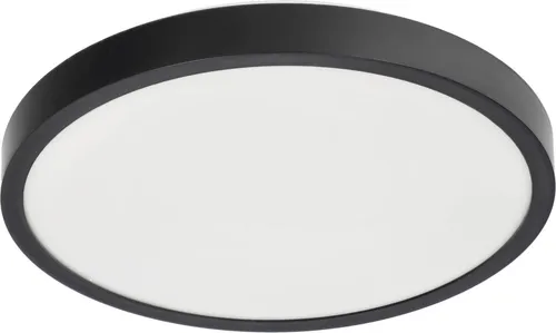 LED-Plafond PERETI 18W schwarzer Ring 29,5cm, 4000K neutrale Farbe, 1800lm, IP44, 220-240V EDO777609 EDO