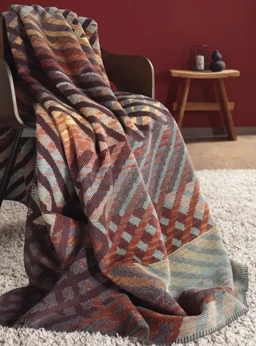 Wohndecke New Look Biederlack, braun 150 cm x 200 cm