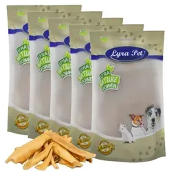 Lyra Pet® Lammkopfhaut hell 5 kg - Hundefutter: Der leckere, hypoallergene Kausnack für Hunde, ideal für Allergiker und ernährungssensible Tiere. Extra langer Kaugenuss, schonend getrocknet und ohne chemische Zusatzstoffe!