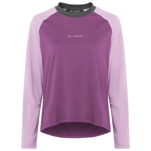 Vaude Women's Loamer L/S Shirt - Radtrikot in Lila, Gr. 38 - Vielseitiges und komfortables Bikeshirt in lila für Mountainbike und Bike to Work. Hergestellt aus 100% Polyester, bietet es optimale Bewegungsfreiheit und Stretch für besten Tragekomfort.
