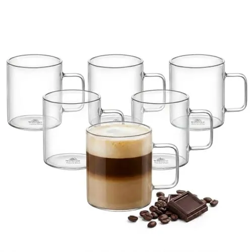 Wilmax Teegläser & Kaffeegläser 6er-Set | 200 ml