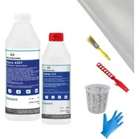 DD Composite Epoxidharz Reparaturset 1.5kg - Epoxidkleber für vielseitige Reparaturen: Hohe Klebkraft, ideal für Auto, Boot, Modellbau und mehr. Inklusive hochwertigem Zubehör für einfache Anwendung und beste Ergebnisse.