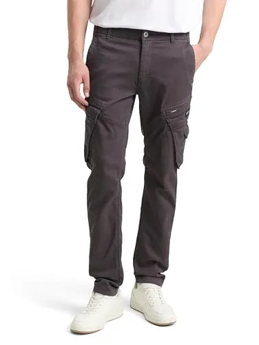 Tom Tailor Herren Cargohose TAPERED SWEAT CARGO - Herren-Stoffhosen mit Tapered Fit, bequem und stilvoll, ideal für Freizeitlooks und aus einer hochwertigen Baumwollmischung gefertigt.