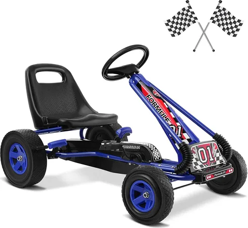 GOPLUS Gokart mit Gummireifen und Bremse