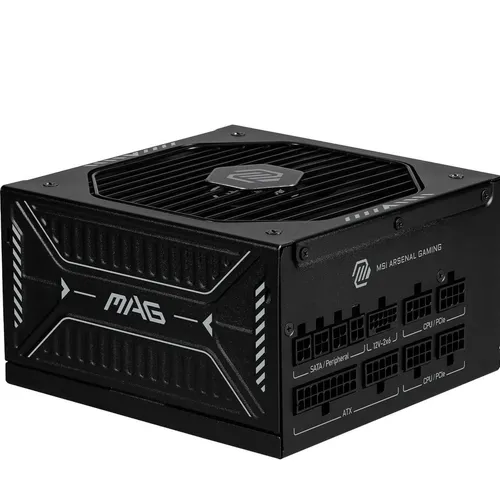 MSI MAG A850GLS Netzteil für PCIE5 PC-Server - Netzteil mit 850 Watt Leistung, ideal für leistungsstarke PC-Server und Gaming-Setups, bietet hohe Effizienz und Zuverlässigkeit.