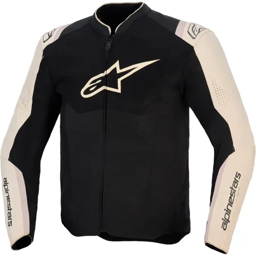 Alpinestars T-Sps Air V2 Motorrad Textiljacke, Schwarz-Beige, Größe 4XL