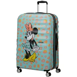 American Tourister Wavebreaker Disney FL - Spinner L Koffer, 77 cm, 96 L, Mehrfarbig (Minnie Pastel Dots)