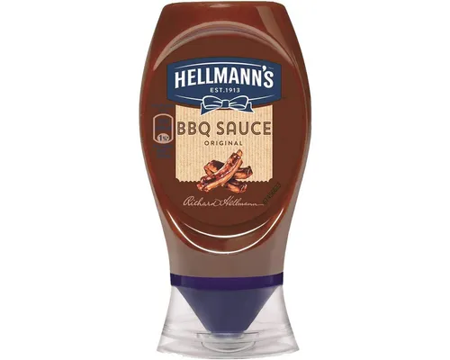 HELLMANN'S Saucen, Hellmanns BBQ Sauce Original für Burger Steaks Spare Ribs und Co 250ml