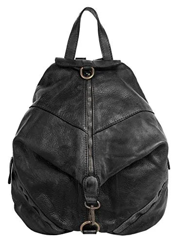 Samantha Look Rucksack Echt Leder Damen | Vintage Backpack im Used-Look - Damen-Rucksackhandtaschen aus 100% Rindleder im Used Look, vereint Vintage-Charme mit modernem Design für den perfekten Alltagseinsatz.