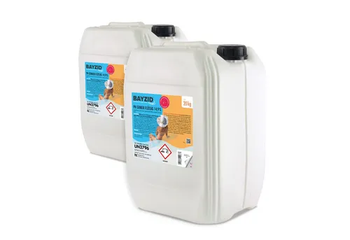 Höfer Chemie BAYZID® pH Minus flüssig 2x 20 kg - Poolpflege zur pH-Wert Senkung, sorgt für kristallklares Wasser und schützt Ihre Pooltechnik vor Korrosion.