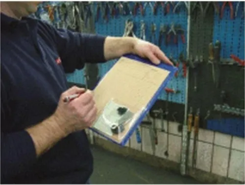 KS Tools Werkstatt-Auftragstasche DIN A4, rot