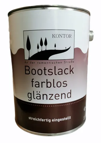 Bootslack Holzlack Klarlack Farblos Glänzend Kontor 2,5L