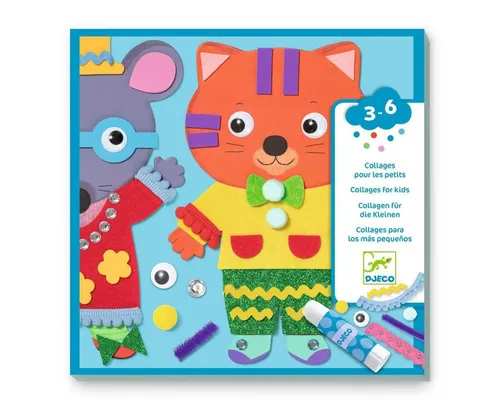 DJECO Collage Kunst Set - Kleine Lieblinge