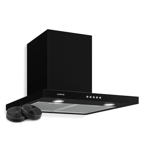 Klarstein Limelight Dunstabzugshaube - 600 m³/h Edelstahl Wandhaube - Dunstabzugshaube mit 3 Leistungsstufen, digitaler Anzeige und LED-Beleuchtung. Ideal für effiziente Luftreinigung in Ihrer Küche.