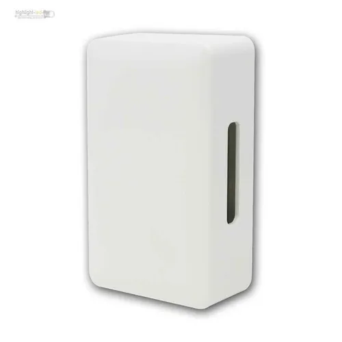 kleine Türklingel Ding-Dong 230V, weiß glänzend, Türgong Klingel, Zweiklang Gong