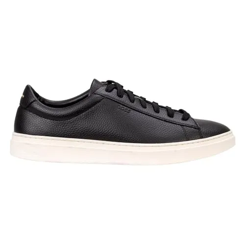 BOSS Herren Sneaker Kieran Tenn algr - Sportlich eleganter Halbschuh aus Echtleder mit dezenten Logo-Details und markentypischen Signature-Streifen, ideal für lässige Looks.