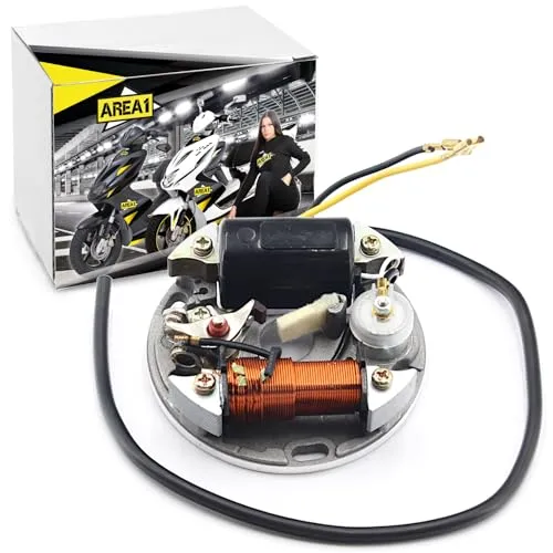Area1 Ersatz Lichtmaschine Startor (6V 17W Zündung) kompatibel mit Puch Maxi S/N/Aleta Mofa, kompatibil mit Herkules Prima 2, 3, 4, 5, kompatibel mit Sachs 505