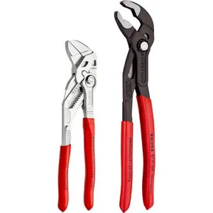 Knipex 00 31 20 V03 Zangen-Set - Zangen-Sets mit Zangenschlüssel 180 mm und Wasserpumpenzange 250 mm, perfekt für präzise Arbeiten und vielseitige Anwendungen.