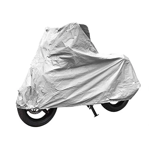 Motorrad & Roller Abdeckplane XL grau 246x104x127 cm PVA doppelt abgenäht