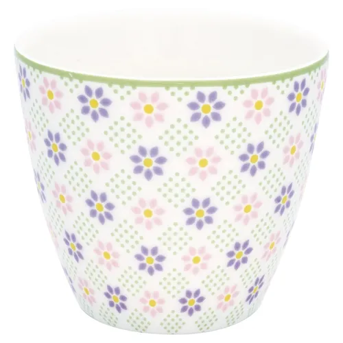 Produktbild GreenGate Latte cup Sybille Becher Kaffeebecher Retro Blumen geblümt Porzellan