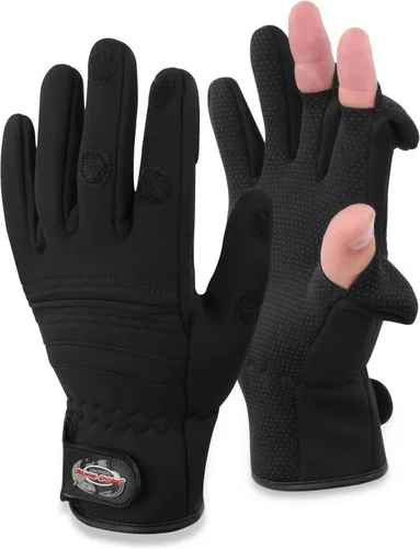 normani Angelhandschuhe Neopren-Anglerhandschuhe Wahoo 3XL - Hochwertige Neoprenhandschuhe mit umklappbaren Fingerkuppen für optimale Flexibilität. Ideal für Outdoor-Aktivitäten, wasser- und windabweisend, perfekt für Angler.