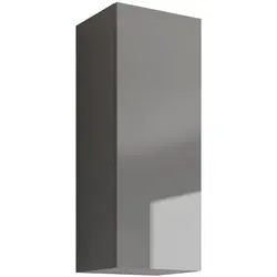 Mirjan24 Hängevitrine, Schwarz, Eiche Wotan, Holzwerkstoff, Rechteckig, 35x90x32 cm, Wohnzimmer, Wohnwände, Vitrinenschränke