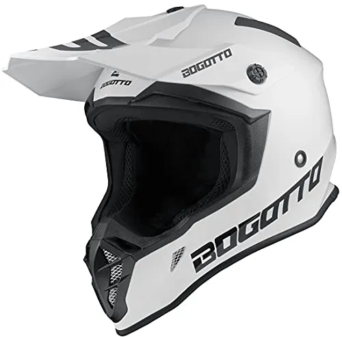 Bogotto V332 Motocross Helm, weiß, Größe L für Männer in weiß von Bogotto
