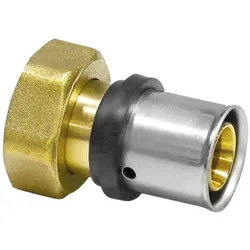 Pressfitting EK-Verschraubung - 3/4'' für Verteileranschluss - DVGW zertifiziert / Kontur TH (Ausführung: 16 - 3/4''IG)