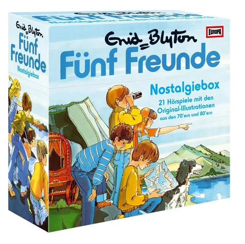Nostalgiebox: 21 Hörspiele mit Original-Illustrationen von Sony Music