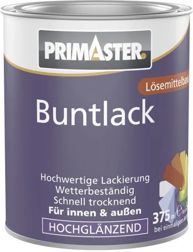 Primaster Buntlack 375 ml tiefschwarz hochglänzend  Lack