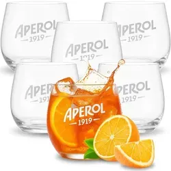 Maxito Aperol Gläser 370 ml - 6er Set für stilvolle Genussmomente - Hochwertige Aperol Gläser mit ergonomischem Design für ein angenehmes Trinkgefühl. Ideal für Cocktails und als Geschenk, sicher verpackt in einer bruchsicheren Box.