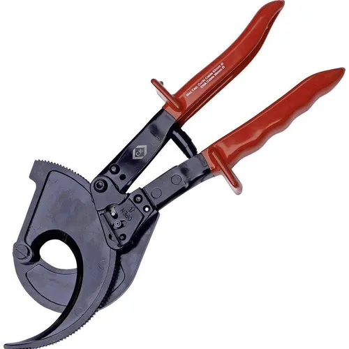 C.K Hochleistungs-Kabelschneider mit Ratschenmechanismus - Drahtschneider für müheloses Schneiden von Kabeln bis 52 mm Ø, aus hochwertigem Spezial-Werkzeugstahl für lange Standzeit.