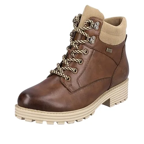Remonte Damen D0W75 Schneestiefel - Chestnut, 42 EU - Wanderschuhe mit hochwertigem Echtleder, warm gefüttert und wasserabweisender TEX-Membran für optimalen Komfort bei winterlichen Bedingungen.