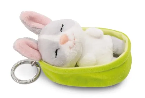 Schlüsselanhänger Sleeping Pets Hase grau 8cm in grau von NICI