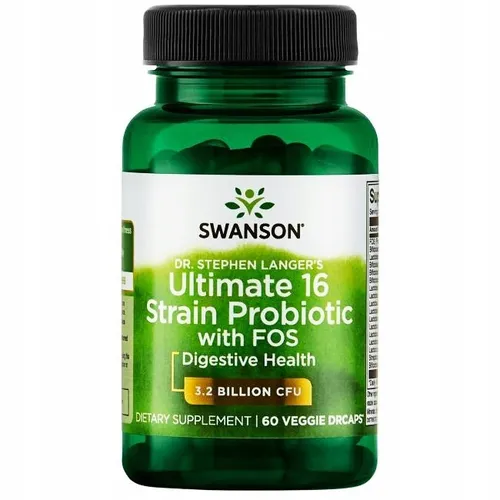 SWANSON Ultimate 16 Strain Probiotika 60 Kapseln – Nahrungsergänzung, Darmflora