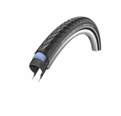 Schwalbe Marathon Plus HS440 28x1.25 - Fahrradreifen mit überragendem Pannenschutz, ideal für E-Bikes. Die 5 mm starke SmartGuard Einlage reduziert den Rollwiderstand und nutzt recycelten Gummi.