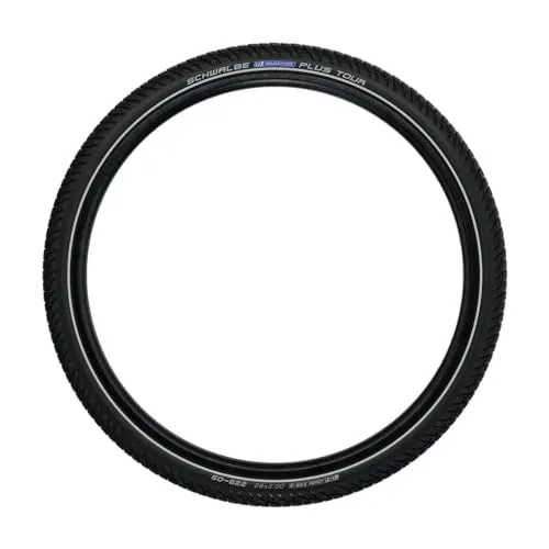 Schwalbe Marathon Plus Tour HS404 28x1.40 Fahrradreifen - Schwarz - Fahrradreifen mit Pannenschutz, ideal für alle Radfahrer, die Sicherheit und Komfort auf langen Touren suchen.