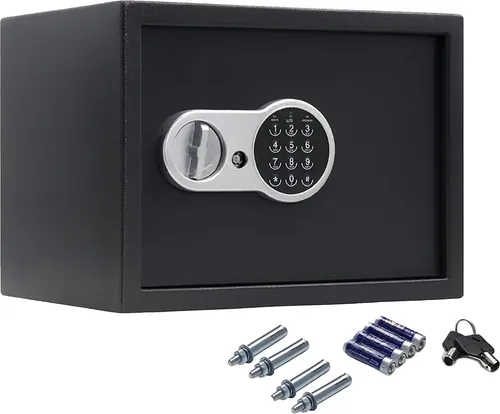 BURI Wandtresor LED Tresor 26L