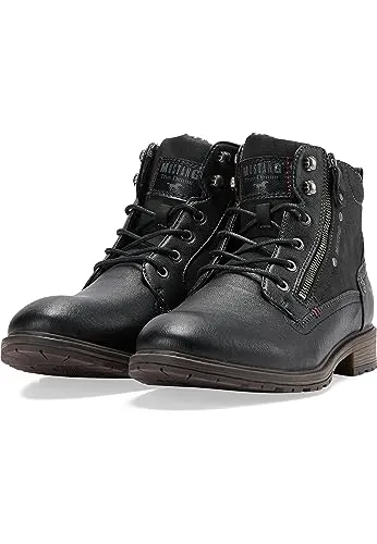 Mustang Shoes Slipper - Wanderschuhe in Größe 41 EU, stilvoller schwarzer Slipper aus Synthetik für optimalen Komfort beim Wandern.