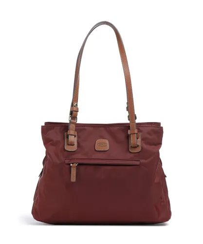 Brics X-Collection M Shopper - Damen Handtasche in Bordeaux - Stylischer Shopper aus recyceltem Nylon, ideal für den täglichen Gebrauch. Praktisch und umweltbewusst!