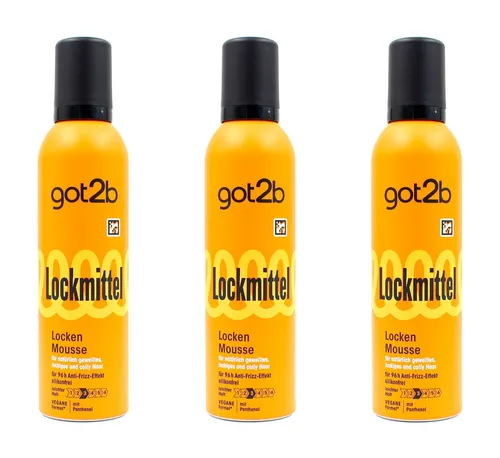 Produktbild got2b Lockmittel Locken mousse Schaumfestiger , 3x250ml EAN4015100866179